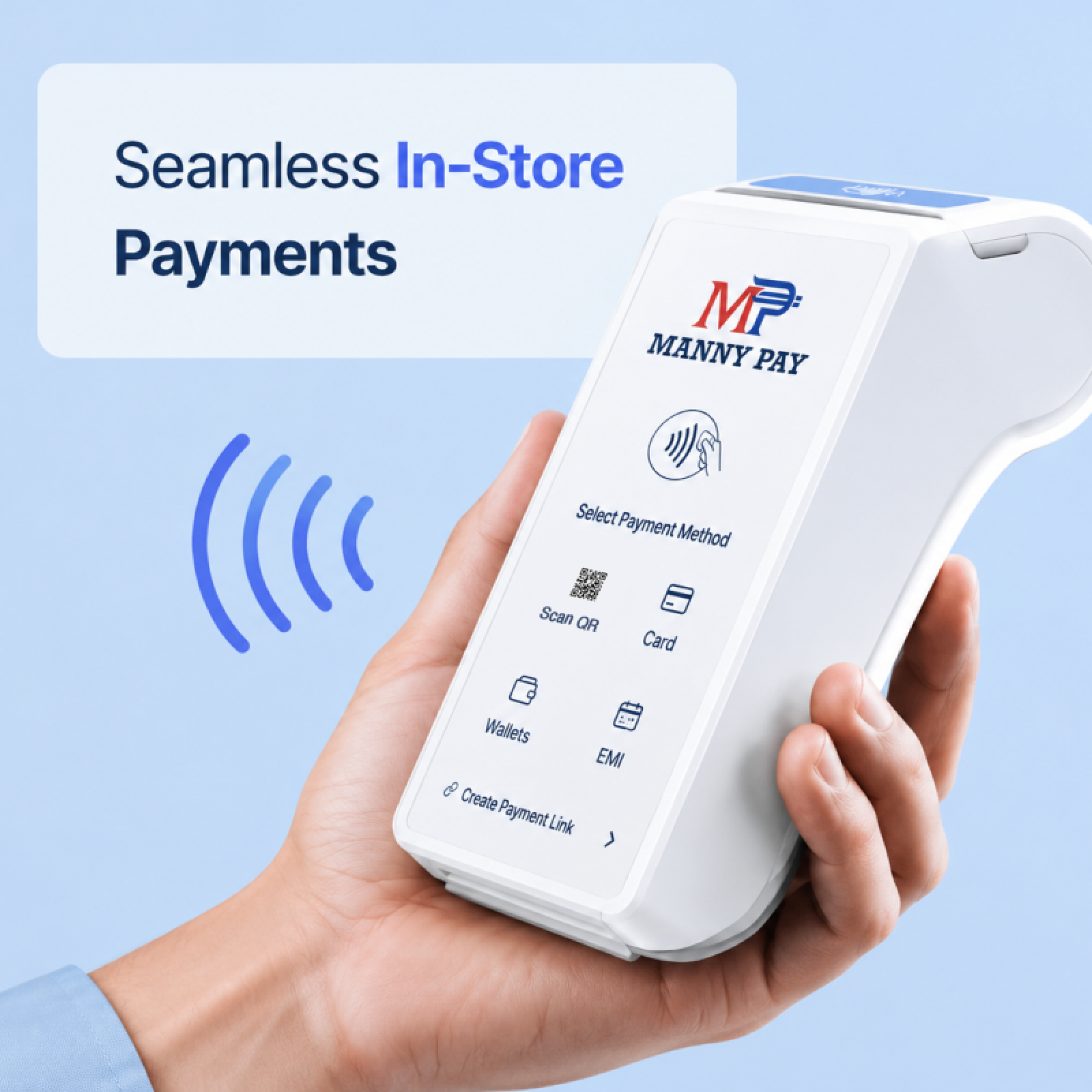 Seamless in-store payments with a Manny Pay terminal